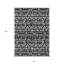 Tapis intérieur / extérieur noir et ivoire lavable 8 pi x 10 pi Southwestern