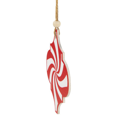 Ornement en forme de boule de Noël en forme de canne de bonbon