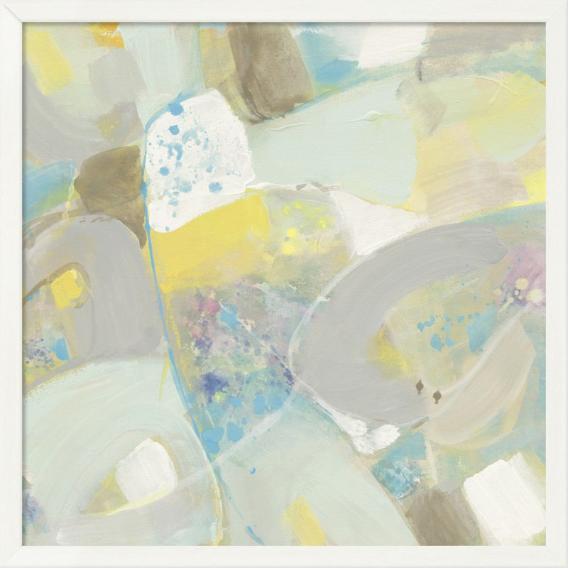 " White Rock II " Print, 18" H x 18" W, Wrapped Canvas, No Mat