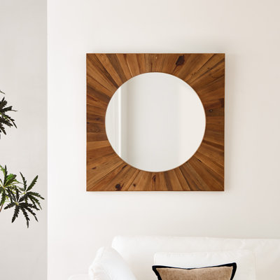 Solid Wood Rectangle Mirror