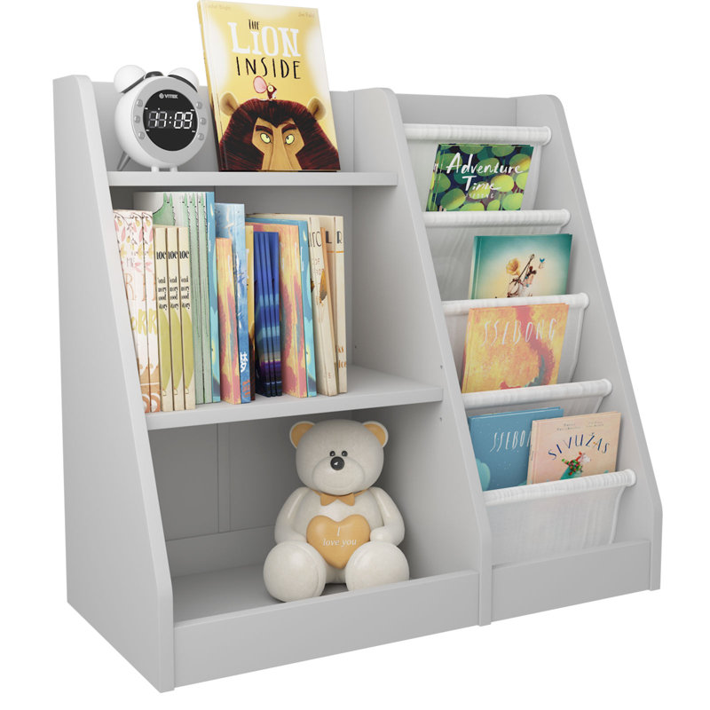 Maggiorina Bookcase, Grey, (3 Shelves) 60cm H x 64cm W x 30cm D