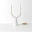 10" Stone Tabletop Candelabra