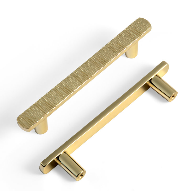 Ensemble de poignées à barre 3,75 po, Or poli, 3 3/4"