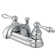 Kingston Brass Vintage Two-Handle 3-Hole Deck Mount 4" Centerset Bathroom Faucet with Plastic Pop-Up