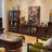 Nut-brown Solid Wood+Glass Display Cases