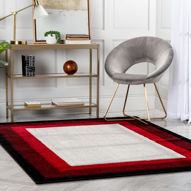 Astrid Geometric Synthetic Area Rug, Rectangle 120 x 160 cm