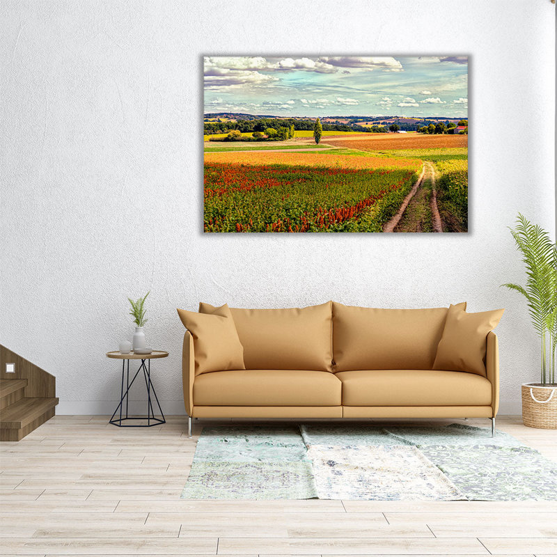Back Road From Francescas - reproduction d'art sur toile, H 20 po x l 30 po