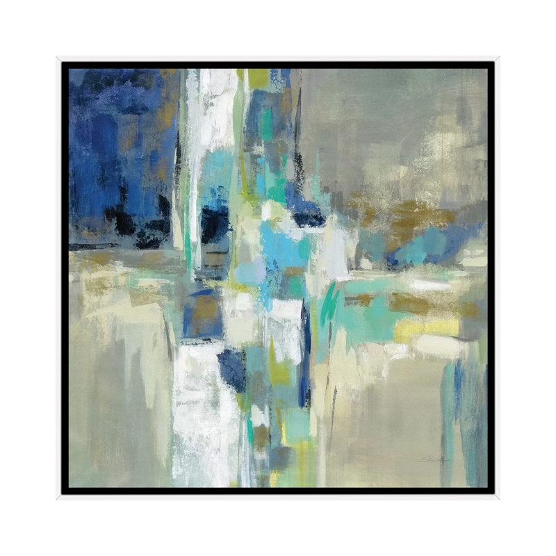 «Spring Water» par Silvia Vassileva - reproduction d'art, H 18 po x l 18 po x 1,5 po, Toile blanche encadrée, Pas de tapis