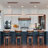 1-Light Led Farmhouse Wood Kitchen Island Pendant Light