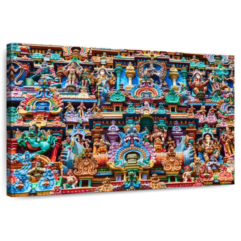 Adella Ornate Meenakshi Amman Temple, 26" H x 39" W