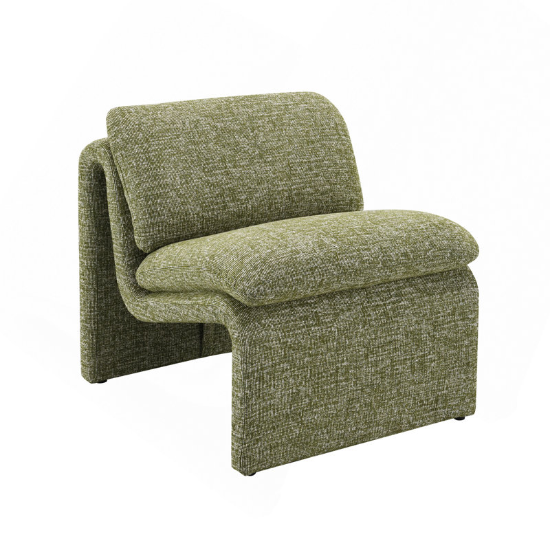 Chaise d'appoint innovante Elegance Jaeda, Vert