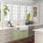  33" L x 18" W Double Basin Apron Front Farmhouse Kitchen Sink White Ceramic Kitchen Sink with Bottom Grids and Strainers