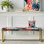 Banc abstrait tapissier doré-135652693