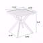 Table de patio en aluminium coulé