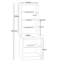 Brenda-Lee 182cm H x 60cm W Standard Bookcase-939116179