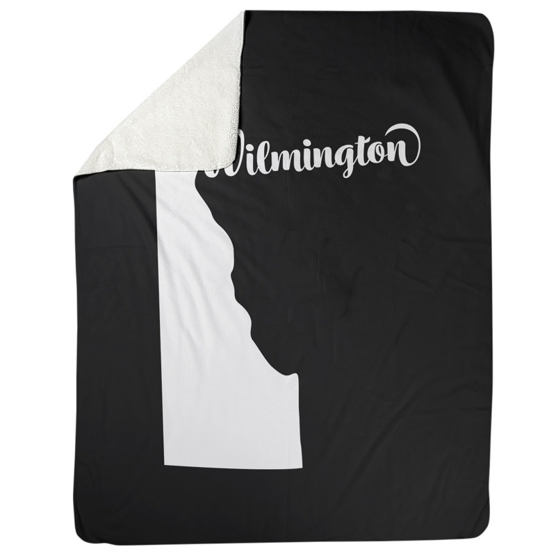 Jeté polaire wilmington delaware, l 52,5 po x L 62,5 po, Noir
