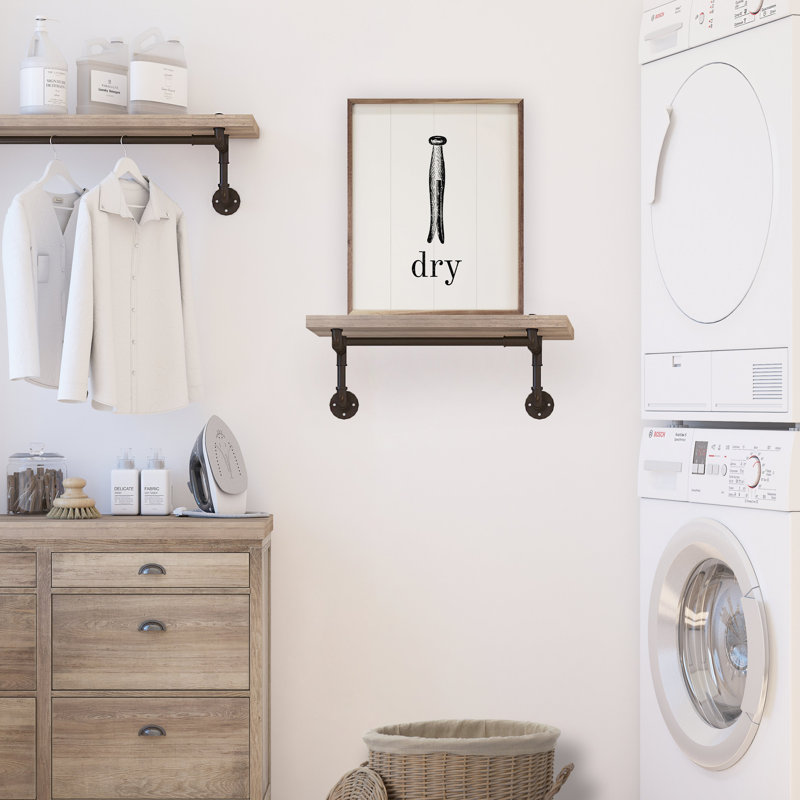Dry With Icon White, 10" H x 8" W