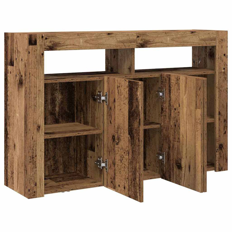 Sideboard 116 X 30 X 75 Cm Engineered Wood, Old Wood