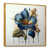 Toile avec cadre flottant or
