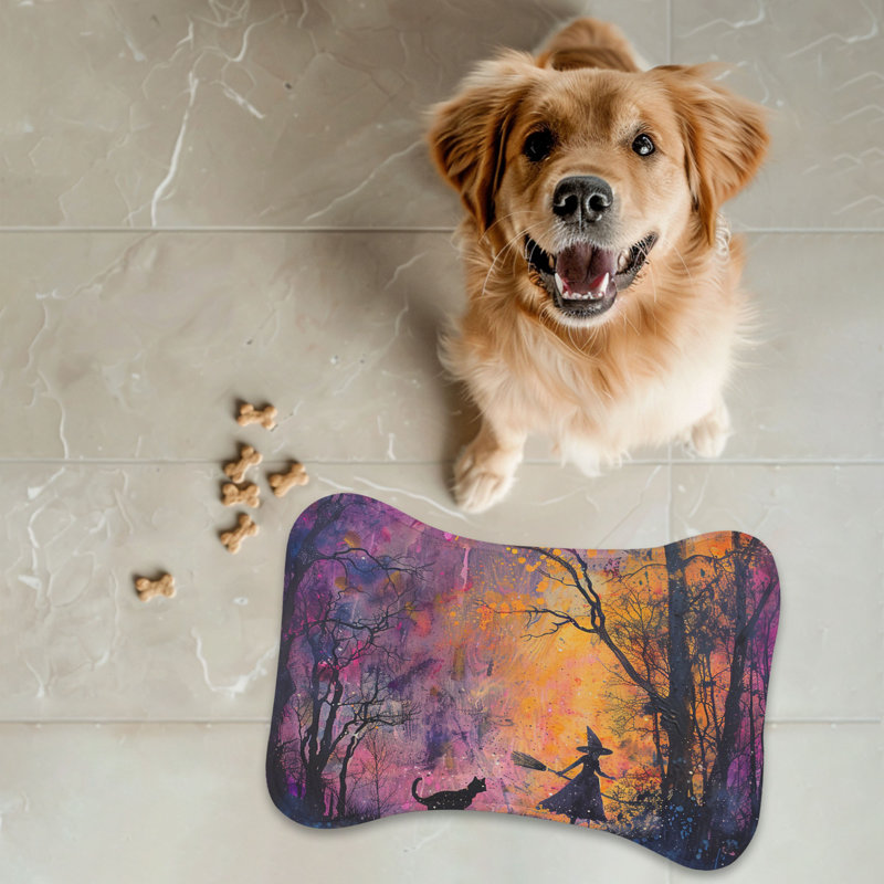 Enchanted Grove - 1 Piece Bone Shape Feeding Mat