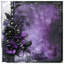 Couvre-lit matelassé à motif floral mauve et noir toutes tailles-126176309