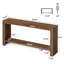 Console en bois massif de 63 pouces
