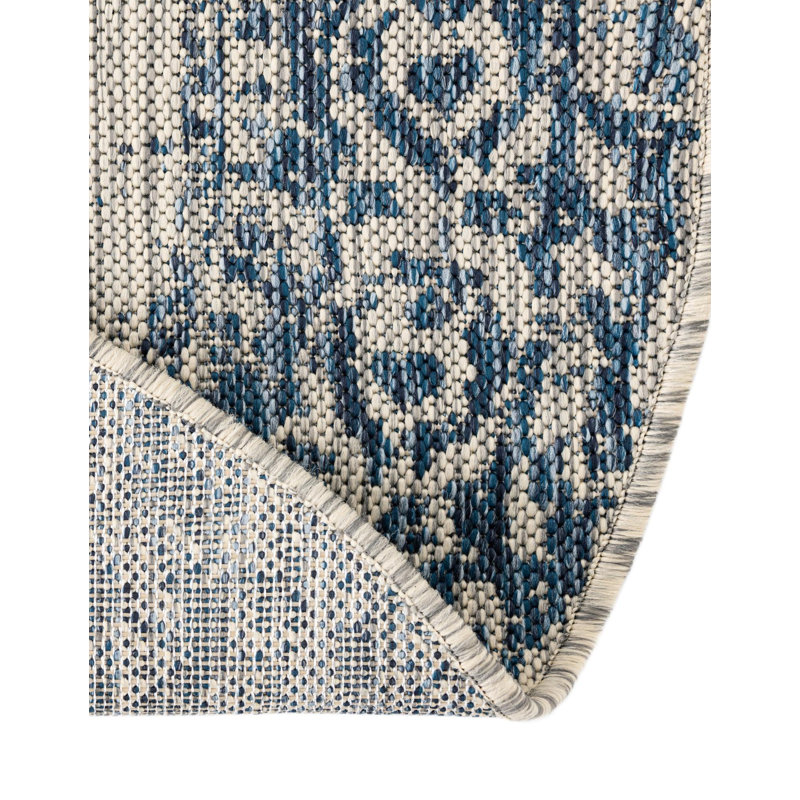 Ornate Lamotte Indoor/Outdoor Area Rug, Round 13'1"
