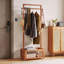 Solid Wood Freestanding 6 - Hook Coat Rack
