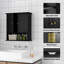 Armoire de salle de bain murale avec 2 portes et tablette ouverte, armoire de rangement murale au-dessus de la toilette, armoire à pharmacie de salle de bain