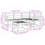 190cm Wide Patio Sectional Set