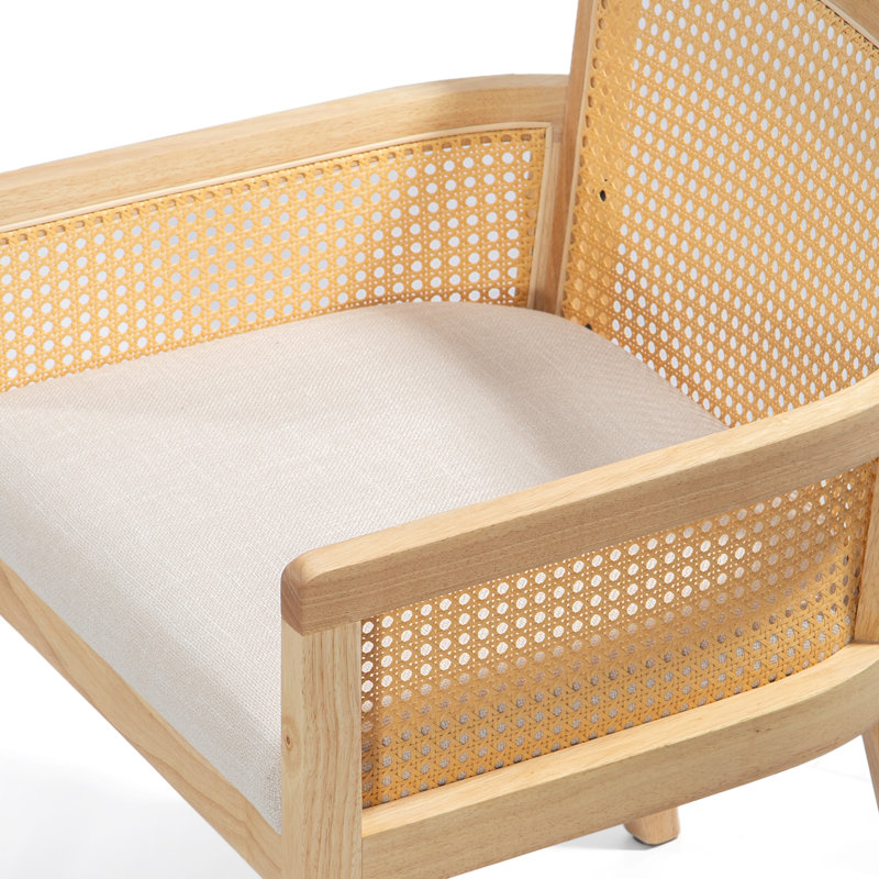 Ensemble de 2 fauteuils Akrom, Bois naturel