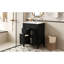 Meuble-lavabo 24 po avec lavabo en céramique, petite armoire de salle de bain moderne, 2 tiroirs et tablette réglable-576802706