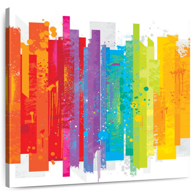 Khelsey Grunge Abstract Rainbow