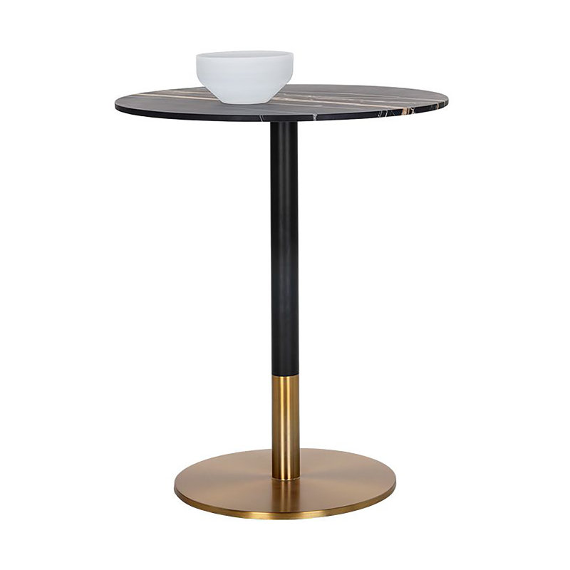 Massie Round Marble Dining Table, Bar Height (41.5" Height)