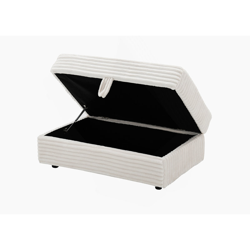 Repose-pieds confortable et polyvalent pour la détente et le soutien, Blanc