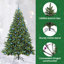 Artificial Christmas Tree with 300 LEDs Green PE and PVC-581627547-581627553