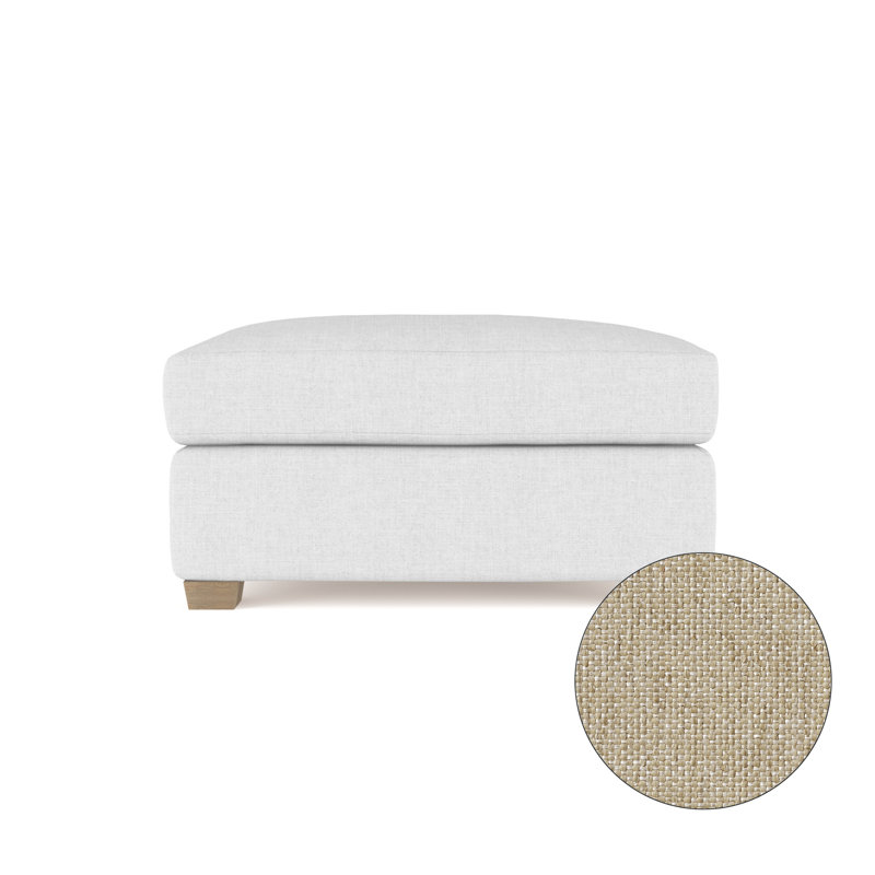 Repose-pieds Thompson, Lin huître Pebble Weave, Patiné