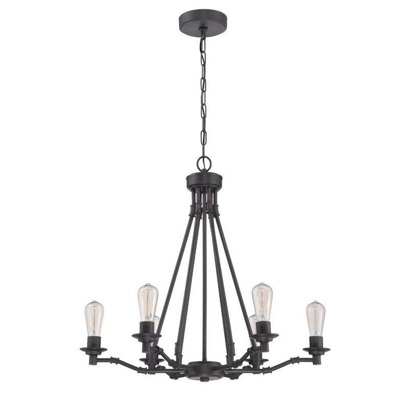 Glennon 6 - Light Dimmable Classic / Traditional Chandelier