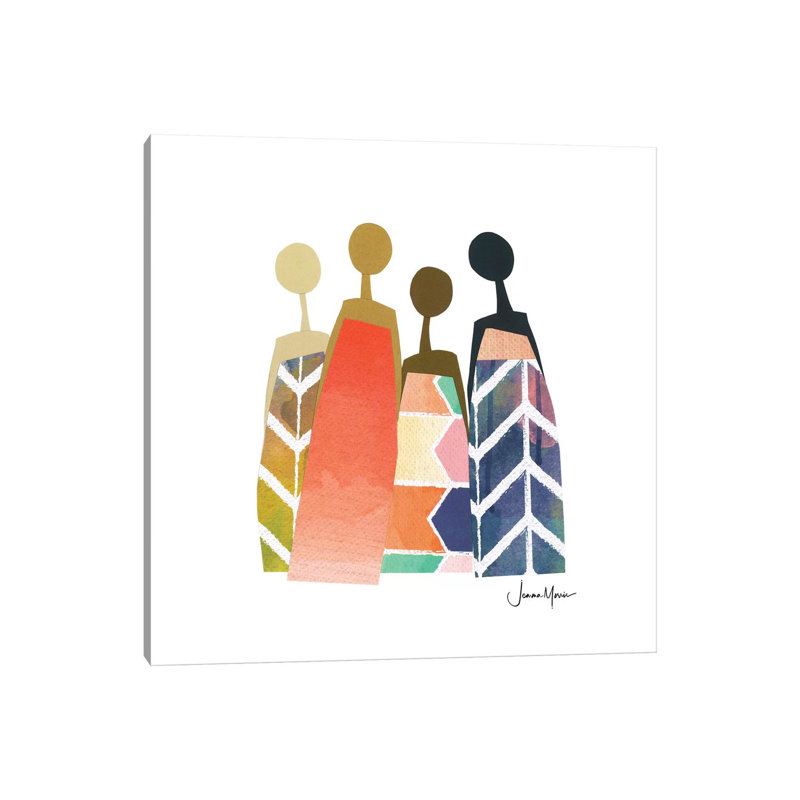 Rainbow Friends - Wrapped Canvas Print, 45.72 cm H x 45.72 cm W