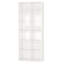 Bibliothèque verticale ou horizontale blanche 71,65 "à 12 cubes pour salon, bureau, chambre à coucher
