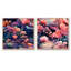 Rosenbaum - Ensemble de 2 collages carrés botaniques abstraits-101846658-101846661