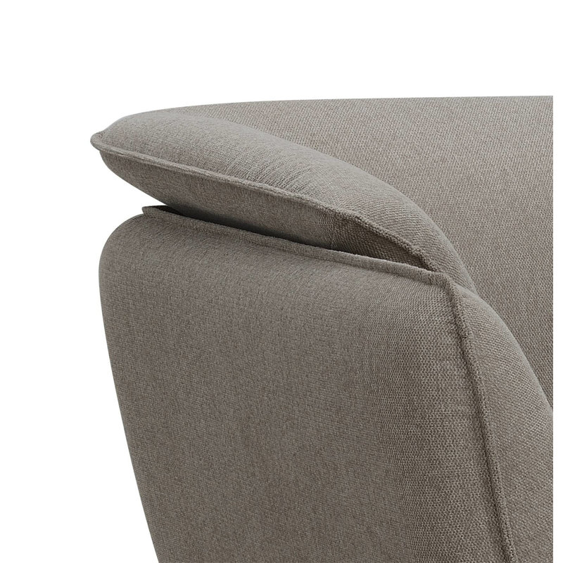 Chaise en lin brun Nayeli, Lin brun