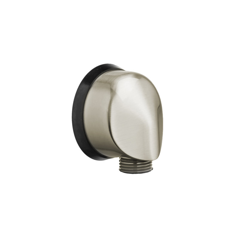 Round Wall Elbow, Brushed Nickel