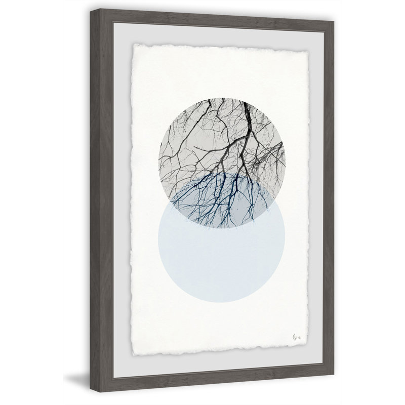 Ressourcement - Single Picture Frame Print, 61cm H x 41cm W x 4cm D, Gray Framed with Deckled Edges