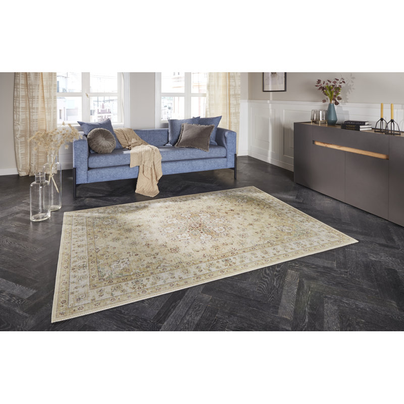 Nain Tufted Golden Yellow Rug, Rectangle 200 x 290cm