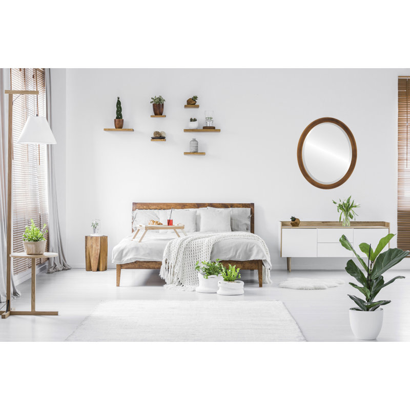 Barden Wood Flat Wall Mirror, 18" x 14"
