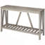 Console, table d'entrée de ferme avec tablette à lattes de rangement, canapé rustique avec anti-basculement pour le salon, couloir-1833489125