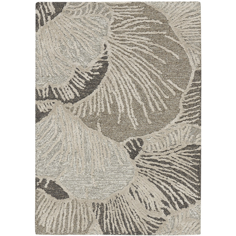 Gian Floral Handmade Area Rug, Rectangle 160 x 221 cm