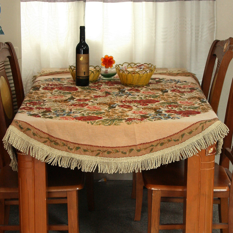 Tache Colorful Floral Country Rustic Morning Meadow Tablecloths, 35" L x 35" W