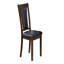 Magnifique mobilier de salle à manger noyer / noir 6 pièces ensemble table à manger 4 chaises de salle à manger